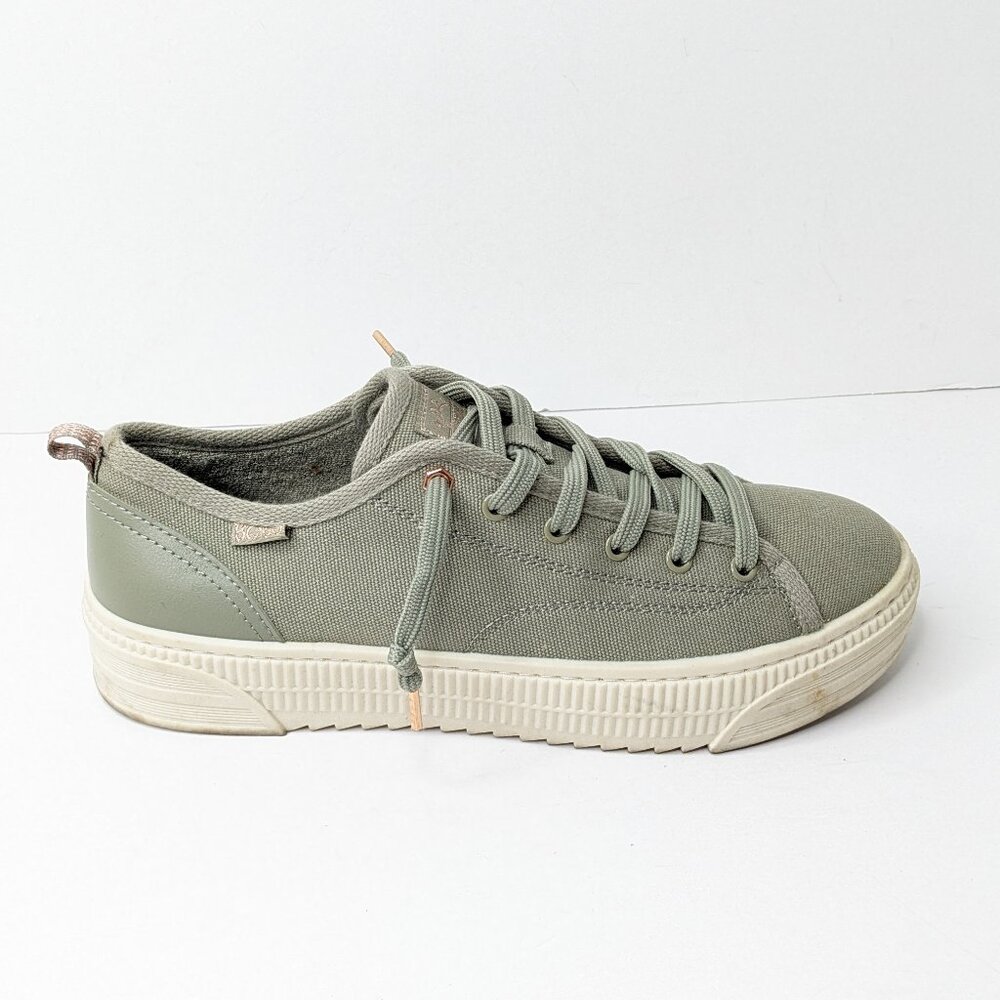 Skechers Bobs Copa Platform Sneakers, Olive, Women's 9 - Picture 2 of 7